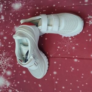 PROPET Velcro strap ortholite technology shoes white red size 7 W(D)